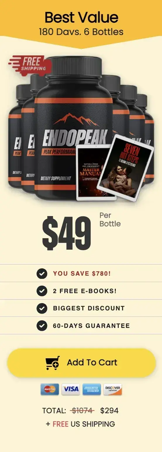 EndoPeak buy now 6 bottles